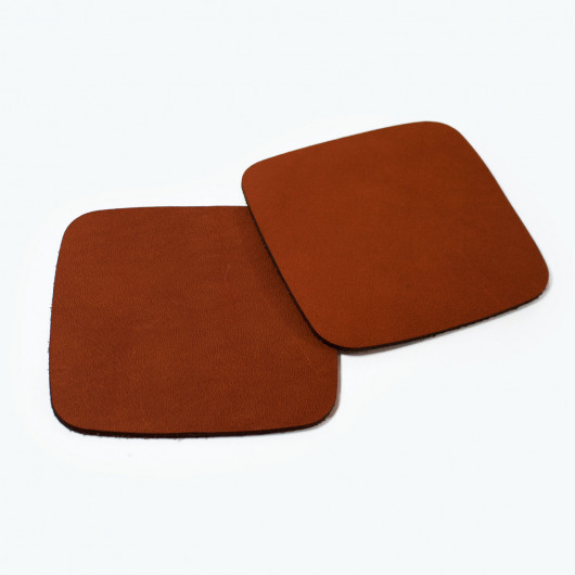 Artisan Leather Coasters Tan Duo